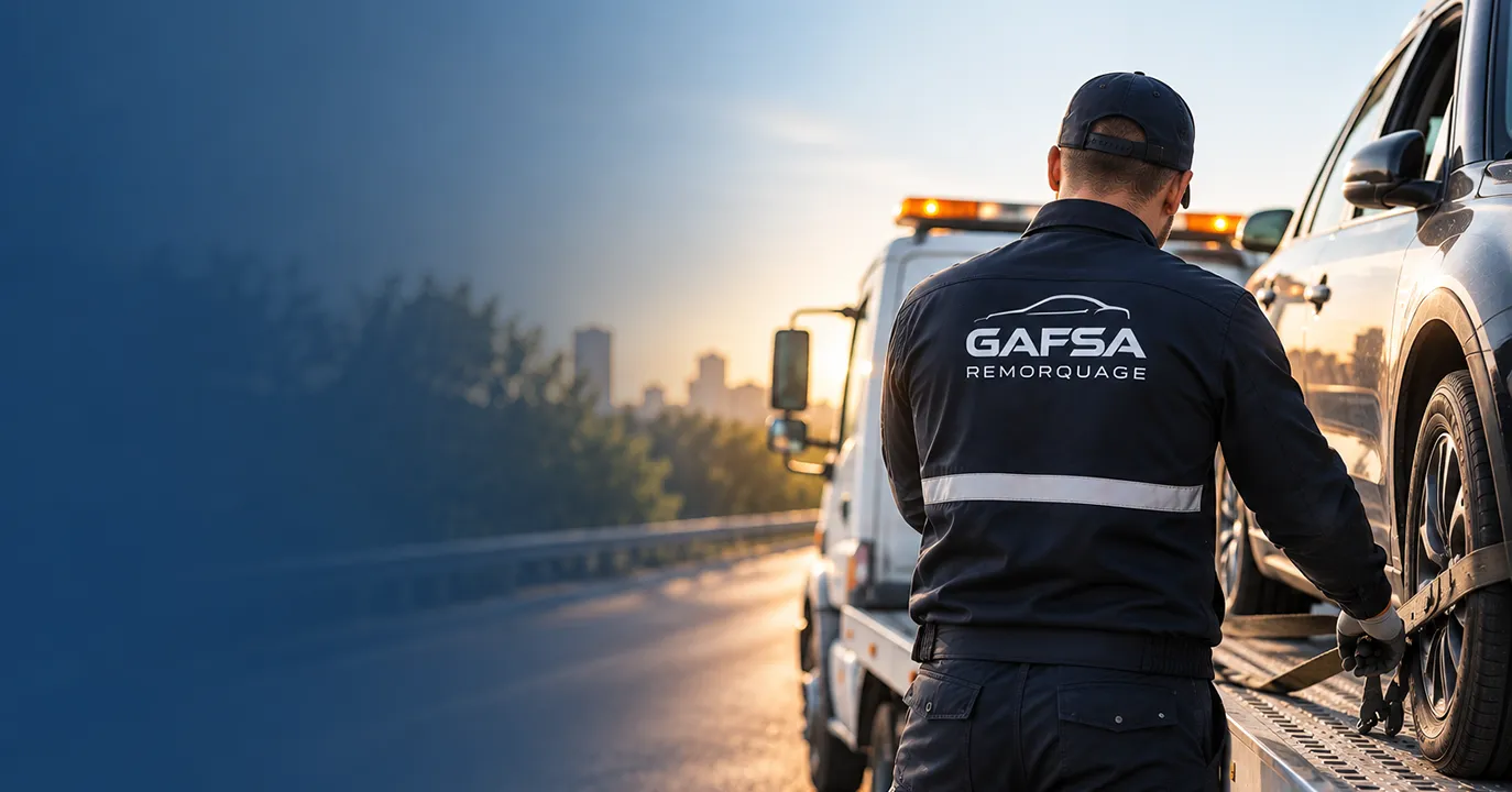 Épaviste Gafsa Remorquage lors de la prise en charge d’un véhicule